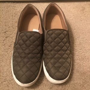 Hunter Green Slip On Shoes!